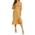 thumbnail image 1 of xiaxaixu Femme Enceinte Robe Florale à Col Carré Robe en Mousseline de Soie à Manches Courtes Robe Midi Été Robe de Maternité Décontractée, 1 of 7