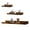 Brown, variant on KAIWIN Brown Wood Floating Shelves Set of 3 (24/16/10In) - Wall Mounted Storage & Decor for Home