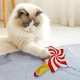 thumbnail image 4 of Juguete para mascotas colorido y chirriante para perros pequeños y gatos con sonidos crujientes, tela de cristal ligera, forma de piruleta saltarina, 12.5-17 cm, 4 of 7