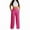 Hot Pink, variant on Hauaitttt Women's Linen Casual Pants Summer Breathable Straight Leg Pants Trousers Women Casual Pants Womens Business Casual Pants plus Women Pants Casual Work Sweatpants plus Size Women Thick
