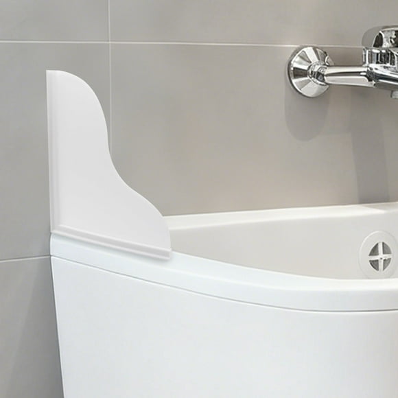 Garde-douche de Salle de Bain en Silicone pour Baignoire, Confinement de l'Eau et Amélioration de l'Espace de Douche Transparent, Barrière en Silicone Durable pour des Déversements Lisses et Minimaux