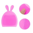 thumbnail image 3 of Unique Bargains 1 Pc Silicone Facial Cleansing Brush Rabbit Shape 3.35"x2.56"x0.63" Rose Red, 3 of 6