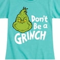 thumbnail image 3 of Dr. Seuss - Don't Be A Grinch - Toddler And Youth Girls Short Sleeve Graphic T-Shirt, 3 of 5