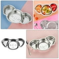 thumbnail image 4 of Assiette Compartimentée Plateau de Service pour Aliments en Acier Inoxydable Assiette de Souper Assiette pour Tout-Petit, 4 of 8