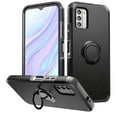thumbnail image 2 of For Samsung Galaxy S23 FE /Fan Edition 5G Hybrid 360° Rotate Ring Stand Magnetic Hard TPU Shockproof + Screen Protectror Cover ,Xpm Phone Case [ Black ], 2 of 11