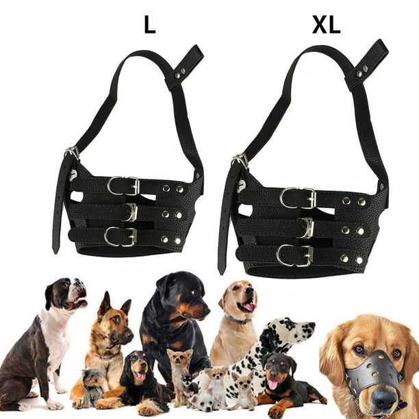 Dog Muzzle Leather, Anti Bite Mouth Guard Covers Anticalled Pet Bite