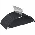 thumbnail image 1 of Perchas de plástico TIMMY, paquete de 50 unidades, sin protuberancias en los hombros, negras, 1 of 7