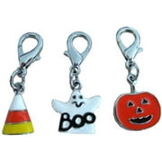 Halloween Lobster Claw Charms/Zipper Pulls Candy Corn one size