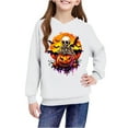 thumbnail image 4 of Makaor Hoodies for Girls Boys Halloween Pullover Sweatshirts Ghost Long Sleeve Coats Fleece Clothes Pockets, 4 of 8