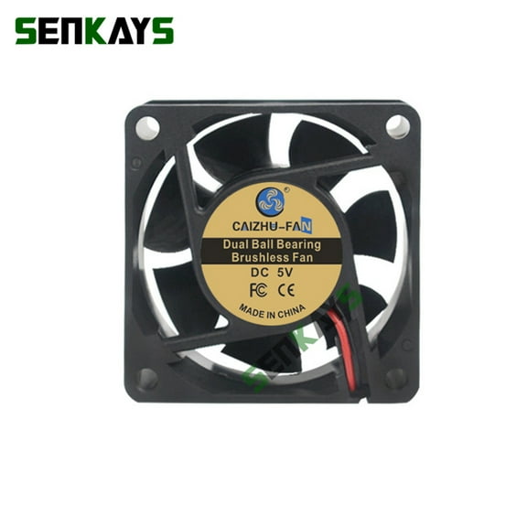 Dual Ball Bearing 60x60x25mm 6025 DC 5V 12V 24V Computer Cooler Fan 60x25mm Brushless Machine Equipment Motor Cooling Fan 2Pin