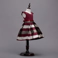 thumbnail image 2 of AMERTEER Robes pour Filles, Robe de Soirée Formelle Sans Manches, Nœud Rayé, Ligne A, 2-10 Ans, 2 of 5