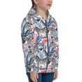 thumbnail image 5 of Sikiie Flamingo And Zebra Zip Up Hoodie Teenage, hoodies for Teenage, Zipper Sweatshirt Jacket for Daily, Traveling-Medium, 5 of 6