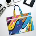 thumbnail image 6 of Pofeuu Abstract Color Splash Print Laptop Bag Carrying - Computer Bag Laptop Case Shoulder Slim Work Travel, 6 of 8