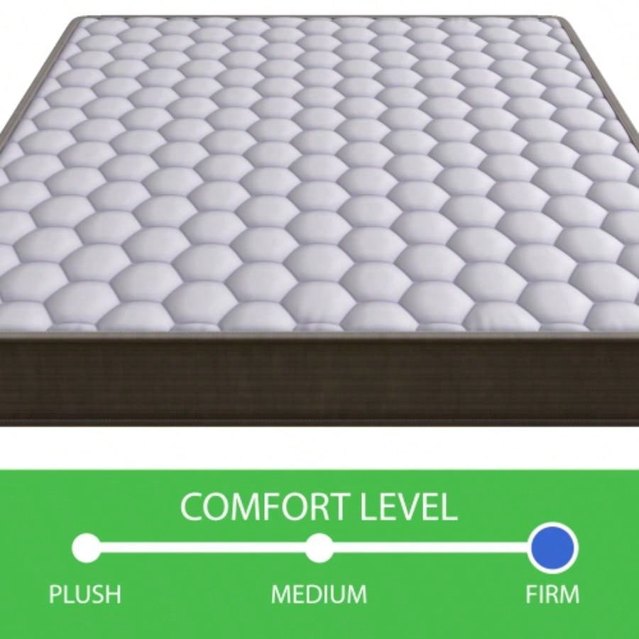 6 Inch Soft - Medium Firmness Pocket Spring Mattress - Pocket Coil Mattress, Full size.