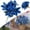 B, variant on 7 Heads Artificial Poinsettia Flowers Faux Poinsettia Bush Bouquets Silk Poinsettia Christmas Tree Ornaments Poinsettia Flower Arrangement for Home Decor