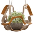 thumbnail image 4 of Hanging Planter, PU Leather With Drainage Hole Sturdy Plant Containers, Multi-Purpose For Plant Living Room Flower Window S, 4 of 8
