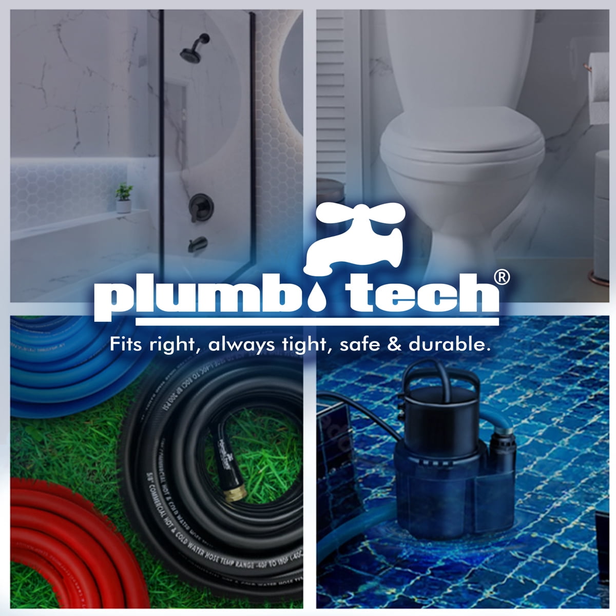 Plumb Tech® Adjustable Impulse Sprinkler with Plastic Spike