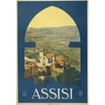 thumbnail image 2 of Vittorio Grassi 14x18 Gold Ornate Wood Frame and Double Matted Museum Art Print Titled - Assisi (1920), 2 of 4