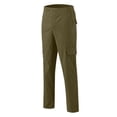 thumbnail image 6 of NinXxx Men's Versatile All Season Cargo Zipper Button Hem Solid Plus Size Outdoor Trousers Army Green XXXXL, 6 of 6
