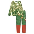 thumbnail image 2 of Renewold Family Christmas Pajamas Matching Sets Xmas Ball Scoop Neck Pullover Sweatshirt 2pcs Indoor Daily Night Wear Size M Warmth Men Sleepwear with Pockets, 2 of 5