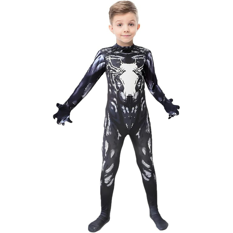 Venom Cosplay Jumpsuit Spider-man Bodysuit Adult Kids Halloween Stage  Costume