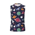 thumbnail image 6 of Lsque Rocket Satellite Print Men's Cotton Blend Sleeveless Muscle Shirts (S-3XL)- Moisture Wicking, Odor Protection, UPF 30+,, 6 of 8
