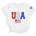 thumbnail image 4 of DHFJKG 4Th Of July Shirts For Women American Flag Print 250 Years Anniversary USA T Shirt Short Sleeve Crew Neck Tees, 4 of 4