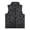 Black Leopard Print Pattern, variant on Polyester Girls Jacket with Warm, Black Leopard Print Pattern Lightweight Kid Outerwear Vest for Winter Fall