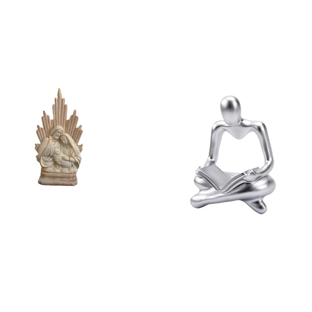 Estatua católica,Colección de estatuas y figuritas de adornos,Escultura católica de la Santísima Virgen María,Figura de pensador abstracto,Estatua de pensador abstracto,decoración para el