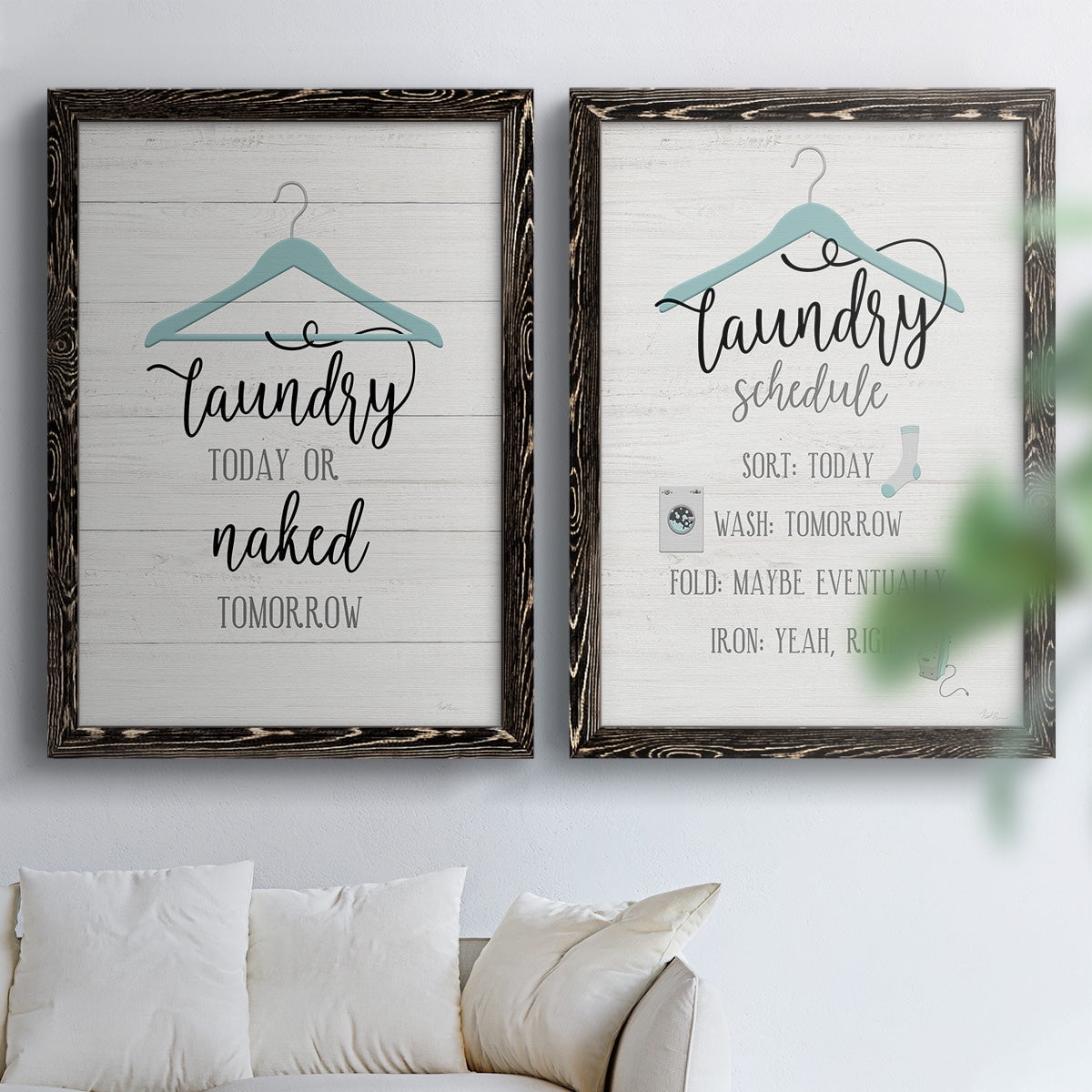 Naked Tomorrow - Premium Framed Canvas 2 Piece Set - Ready to Hang