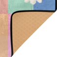 thumbnail image 3 of Yayeee Area Rugs for Living Room 5.2'x4' Non Slip Washable Bedroom Floor Carpet, Pink Checkered Daisy, 3 of 5