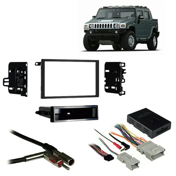 Fits Hummer H2 20032007 Double DIN Aftermarket Harness Radio Install