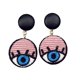 thumbnail image 1 of Button Earrings Eyes Embroidery Earrings for Wearing Cartoon Stud, 1 of 1