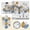 Beige, variant on Kids Wall Stickers,Simulation Tile Sticker Adhesive Crystal Film Wall Sticker Kitchen Bathroom Wall Board
