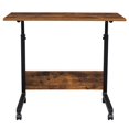 thumbnail image 2 of [US IN STOCK] C-Shaped Side Table, Snack End Table, Coffee Tray Side Desk, Laptop Holder Table, Beside Bed Sofa Portable Workstation, 2 of 9