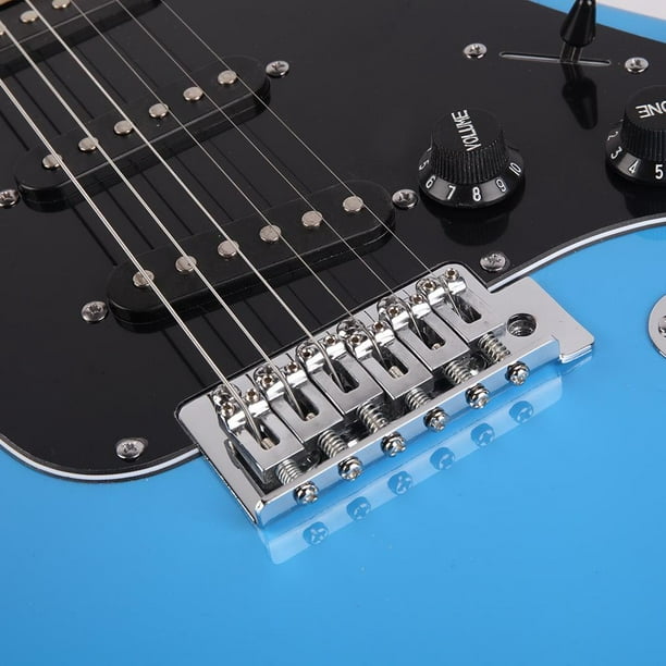 Guitare Électrique Avec Amplificateur, Accessoires Noir Bleu à