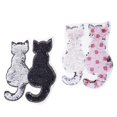 thumbnail image 1 of Abbracc 2 Pcs Mignon Chat Paillettes Applique de Couture Réversible Broderie Vêtements es, 1 of 9