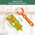 thumbnail image 2 of Multifunctional Kitchenware Julienne Peeler Set, 2025 New Upgrade 2 in 1 Vegetable Cutter and Parer, Multifunctionals Kitchen Gadgets for Potato Fruit Orange Lemon Squeezer Spiral Potato, 2 of 7