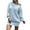 Blue, variant on Sweater Dress for Women Off Shoulder Boat Neck Long Sleeve Chunky Knit Jumper Pullover White L