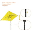 thumbnail image 3 of ACEGOSES 10 x 6.5ft LED Rectangle Outdoor Patio Deck Market Outside Table Umbrellas with Non-Fading Polyester Canopy,Yellow, 3 of 8