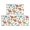 Dinosaur and Leaf White Pattern, variant on Dinosaur and Leaf Black Pattern Anti Fatigue Kitchen Rugs Set Of 2, Non Slip Washable Decorative Floor Mats for Kitchen Sink Laundry, 17"x30" and 17"x47"