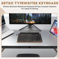 thumbnail image 4 of Retro Typewriter Keyboard Wireless Bluetooth Mechanical Keyboards, 4 of 5