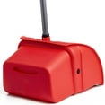 thumbnail image 2 of Janico 1087 Jumbo Lobby Dustpan 2 Pack - Commercial Indoor and Outdoor Dust Pan with Upright Position Clip and Ergonomic Handle - Red, 2 of 4