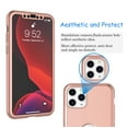 thumbnail image 3 of iPhone 11 Pro Max Case, iPhone 11 Pro Max 6.5" Case, Tekcoo [T360] 11 Pro Max Case W/[Tempered Glass Screen Protector] Ultra Thin Full Body Dual Layers Hard Slim Plastic Phone Cover -[Rose Gold], 3 of 7