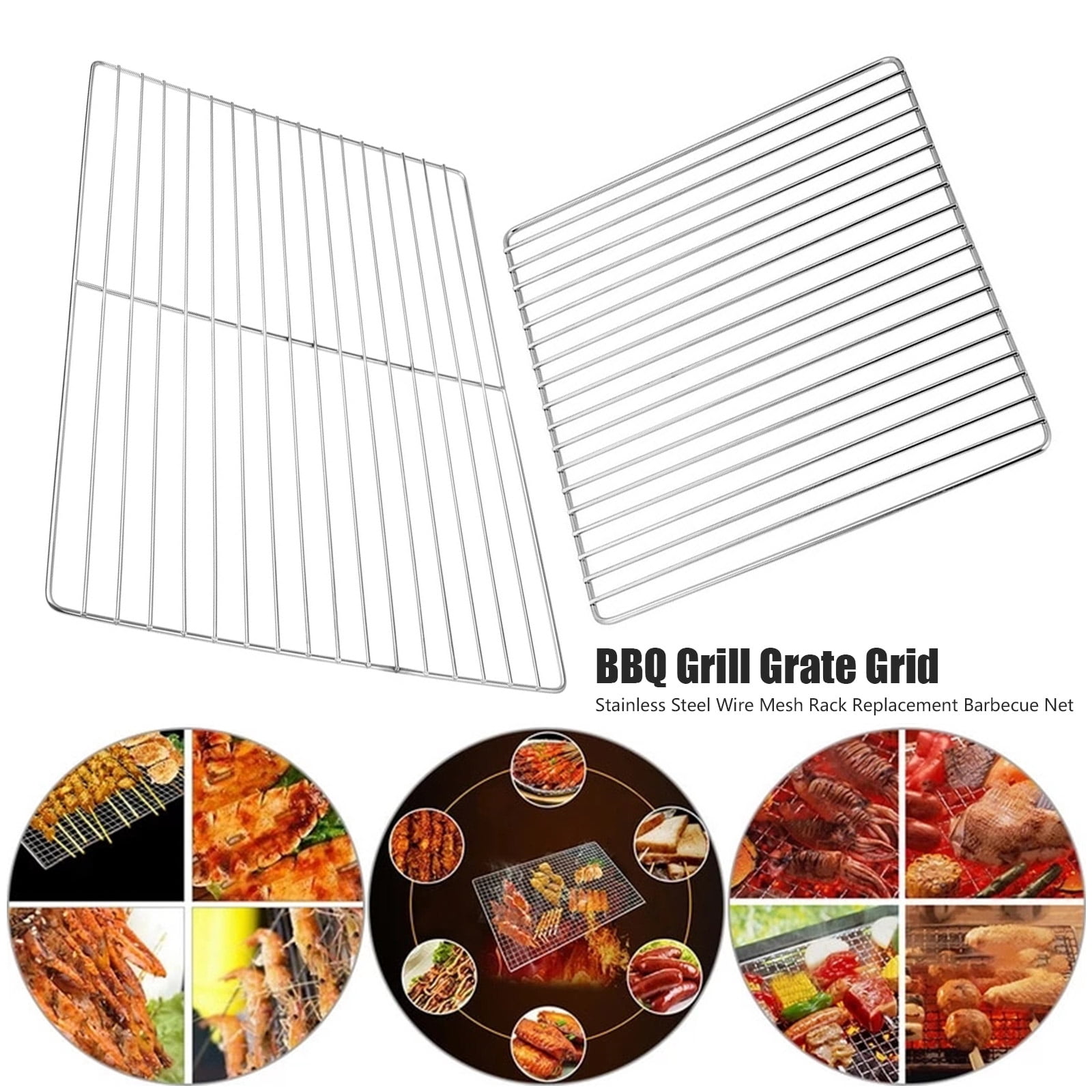 Stainless Steel BBQ Grill Grate Grid Wire Mesh Rack New Cooking Net Y2R4 