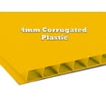 thumbnail image 3 of 18x24 4mm Corrugated Plastic Sheets 100 Pack Yellow Waterproof Lightweight, Blank Boards Double Sided for Lawn Signs, Garage Sales and Real State. Various Sizes, Colors by WholesaleArtsFrames-com, 3 of 7