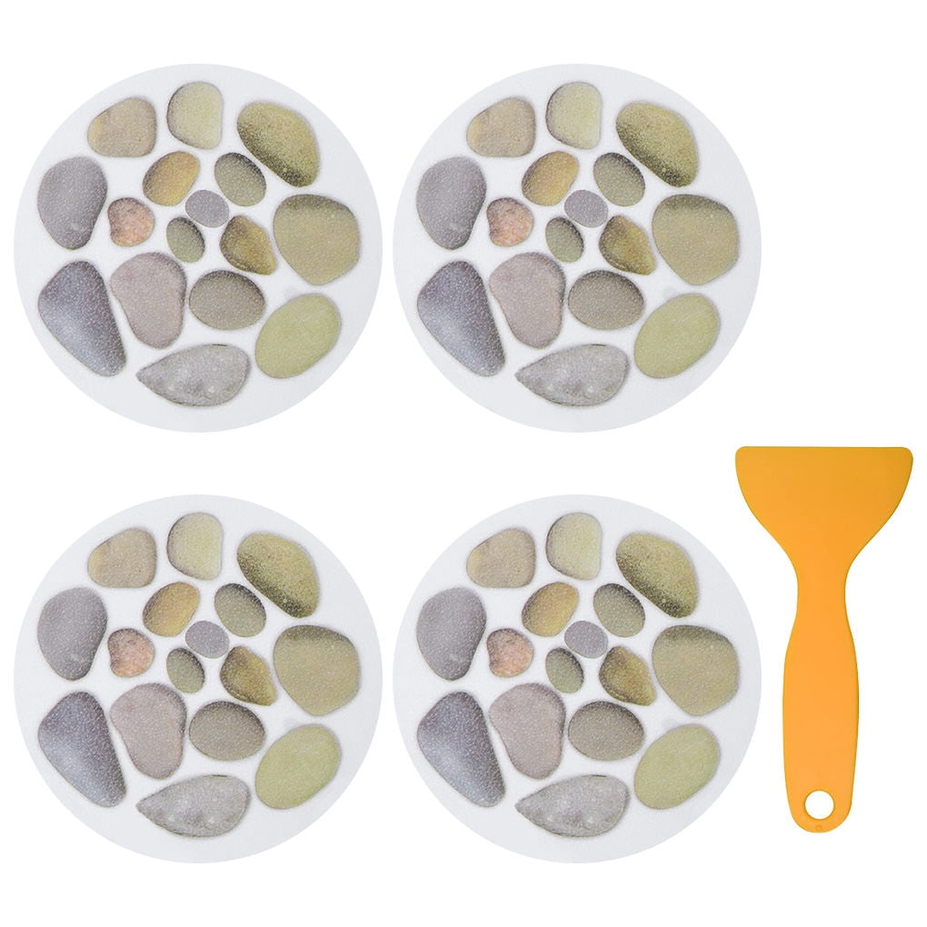 NonSkid Bathtub Stickers, Cobblestone Pattern Self Adhesive Bath