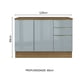 thumbnail image 2 of Gabinete Bajo Cocina Madesa Lux 120cm Con Encimera MG, 2 of 5