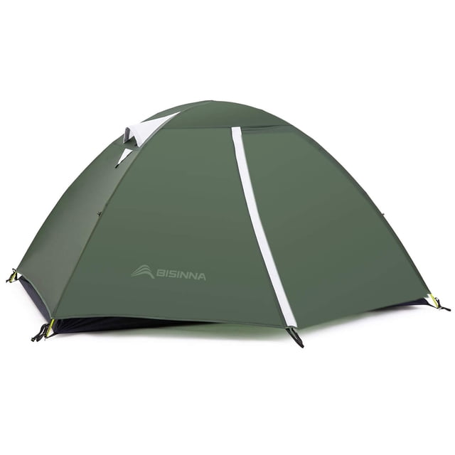 Carpa de Camping BISINNA Ligera, Impermeable para 2 Personas, Verde