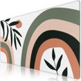 thumbnail image 1 of Leaves Rainbow Extended Gaming Mouse Pad - 35.4x15.7 Inch, Large 3mm Non-Slip Rubber Base, Stitched Edges, Waterproof Keyboard Mouse Mat, Ideal for Work, Game, Office, Home, 1 of 6